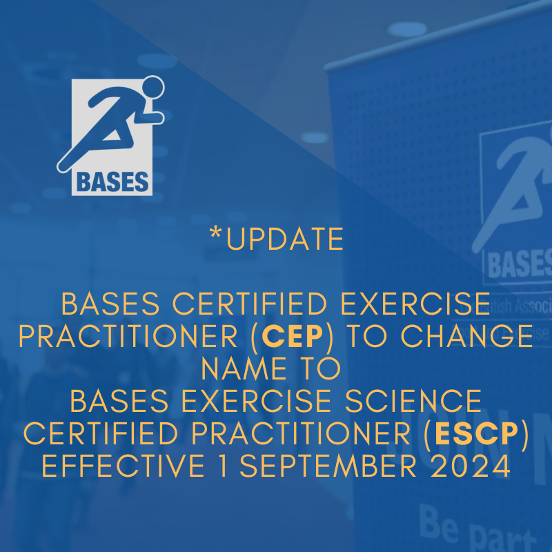 BASES Exercise Science Certified Practitioner